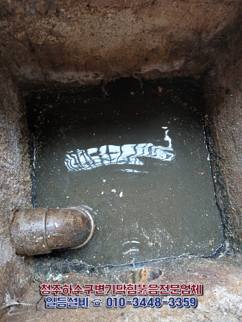 용암동 하수구 역류 해결
