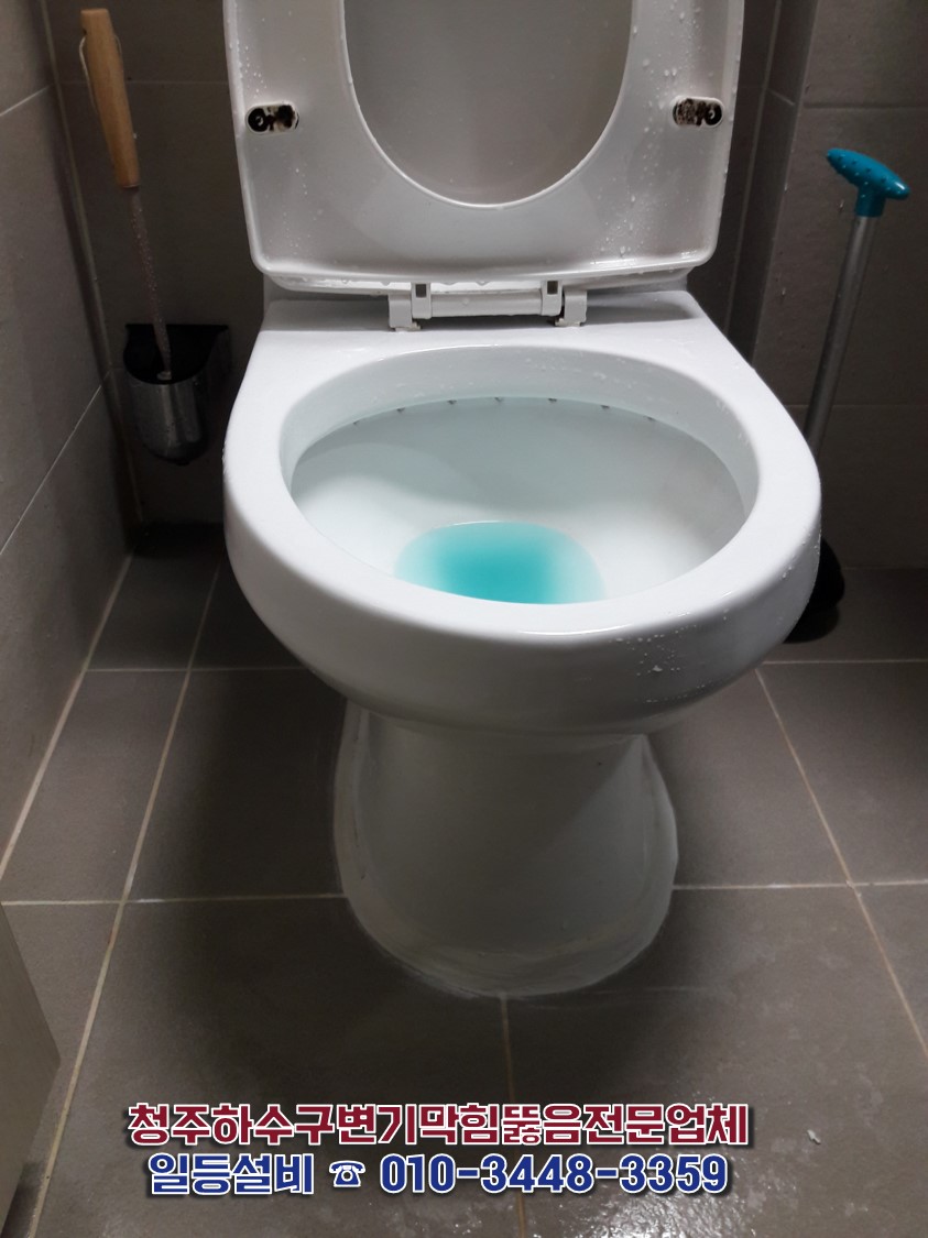 분평동 변기 막힘 해결